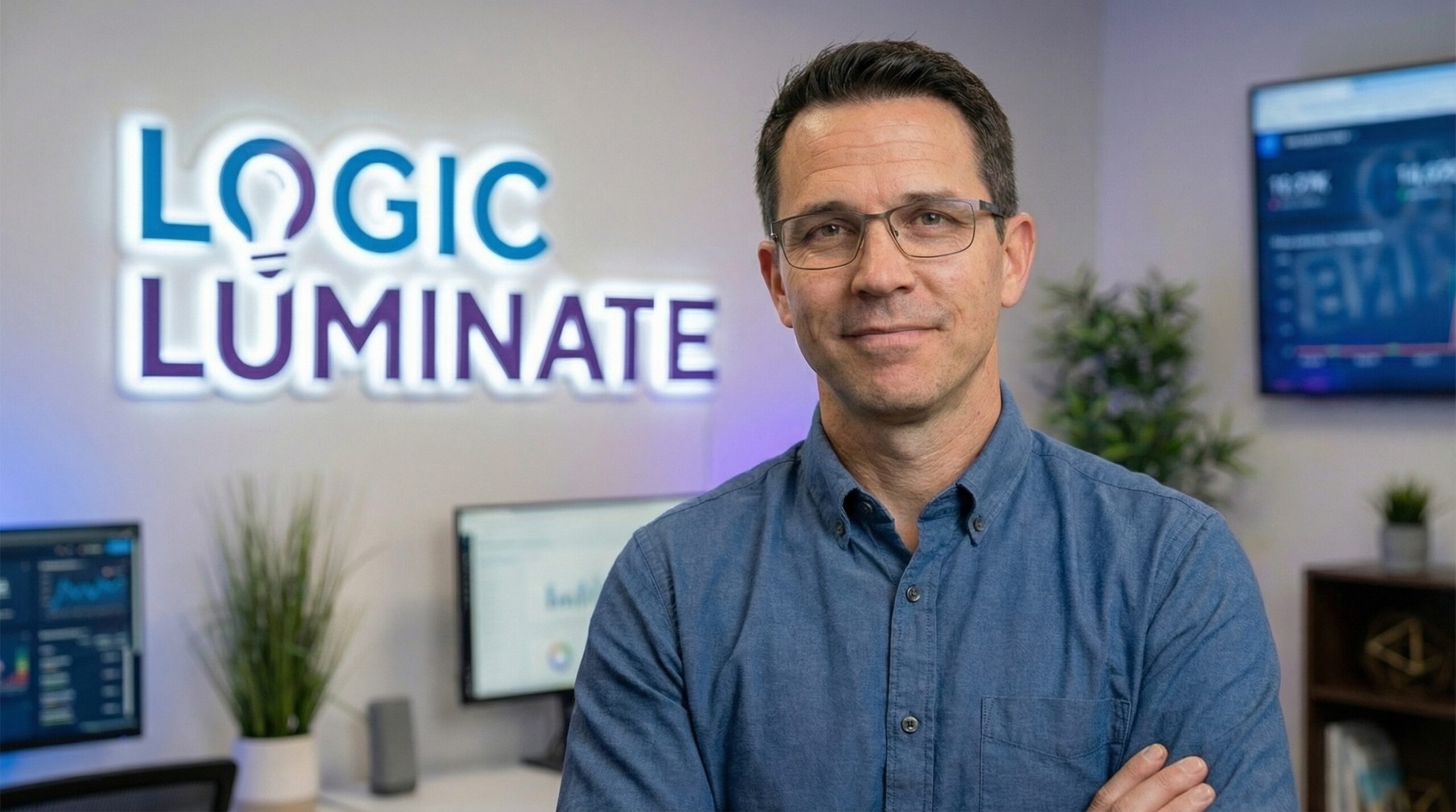 Logic Luminate hero marketing visual