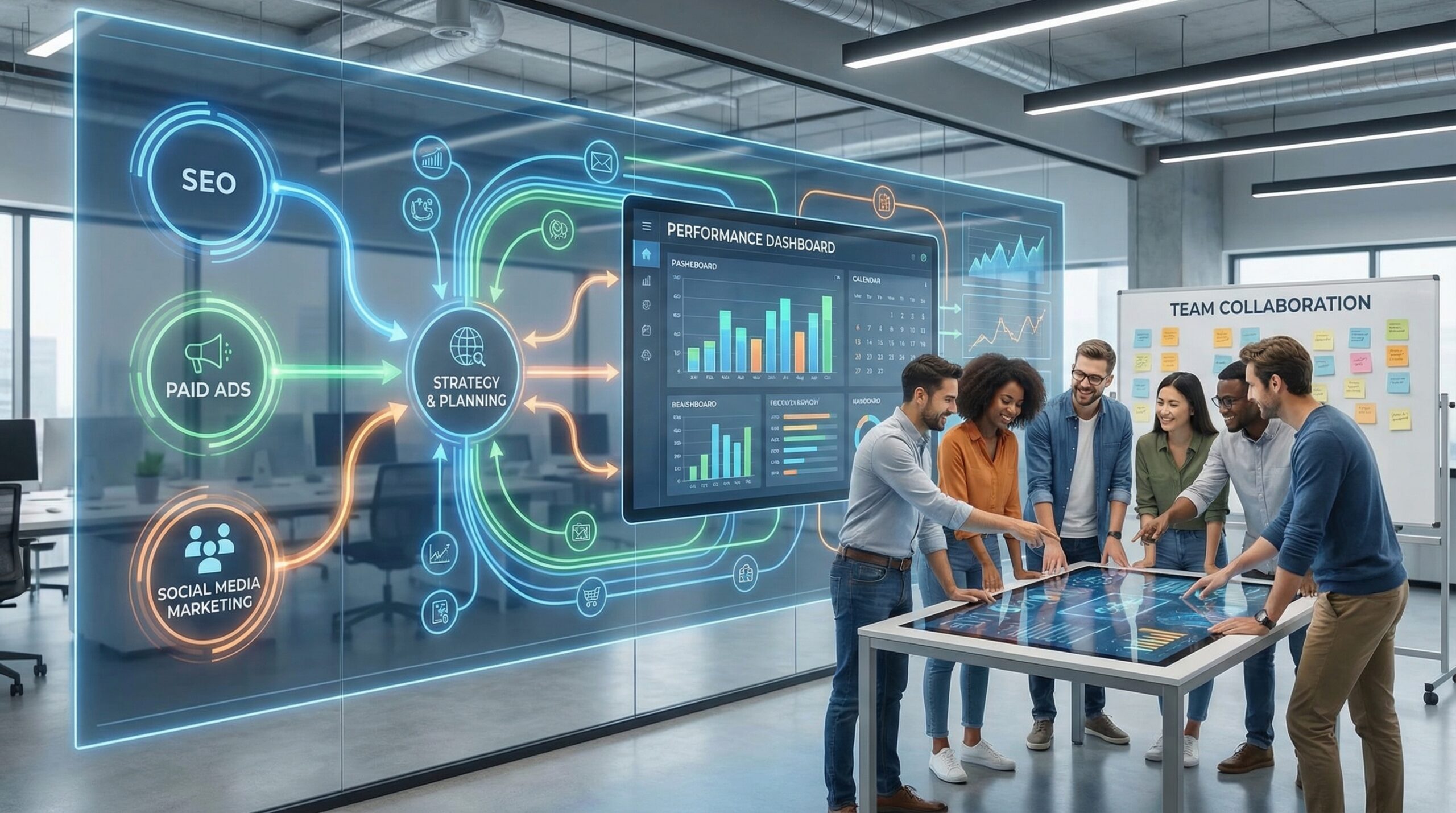 Integrated marketing services visual